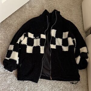 Black and White Checkered Jacket